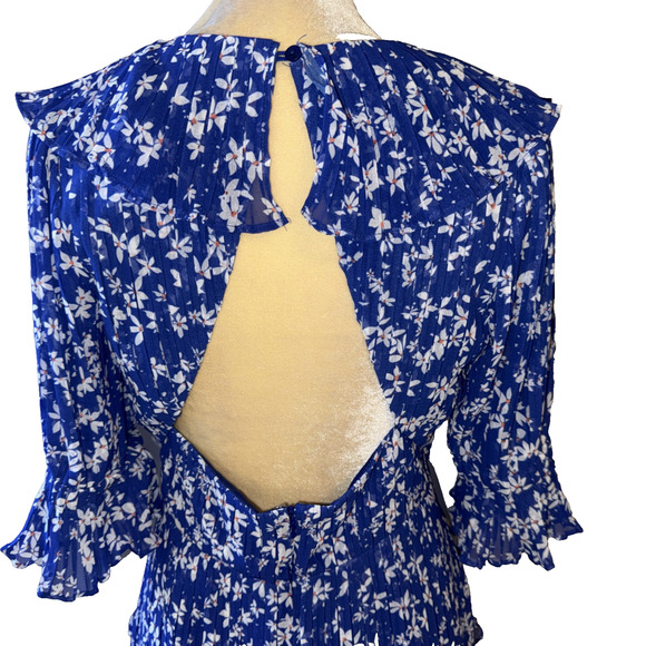 LA MAISON TALULAH-MEDITERRANEAN MINX Pleated Mini Dress Size M - Picture 9 of 16